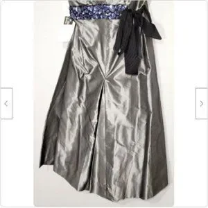 (NWT) Vera Wang | Designer Belt (Lavender Label) NWT $396 Vera Wang Lavender Label Strapless Twill Floral  main image 4